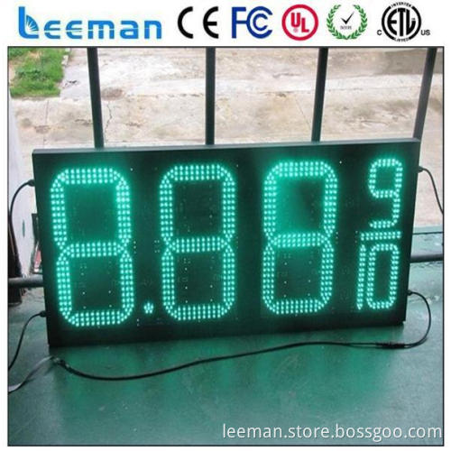 16 inch led time display gps led timer gas station led price digital panel